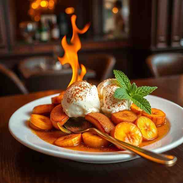 Bananes Flambées - Dazzling Ice Cream & Banana Dessert Recipe